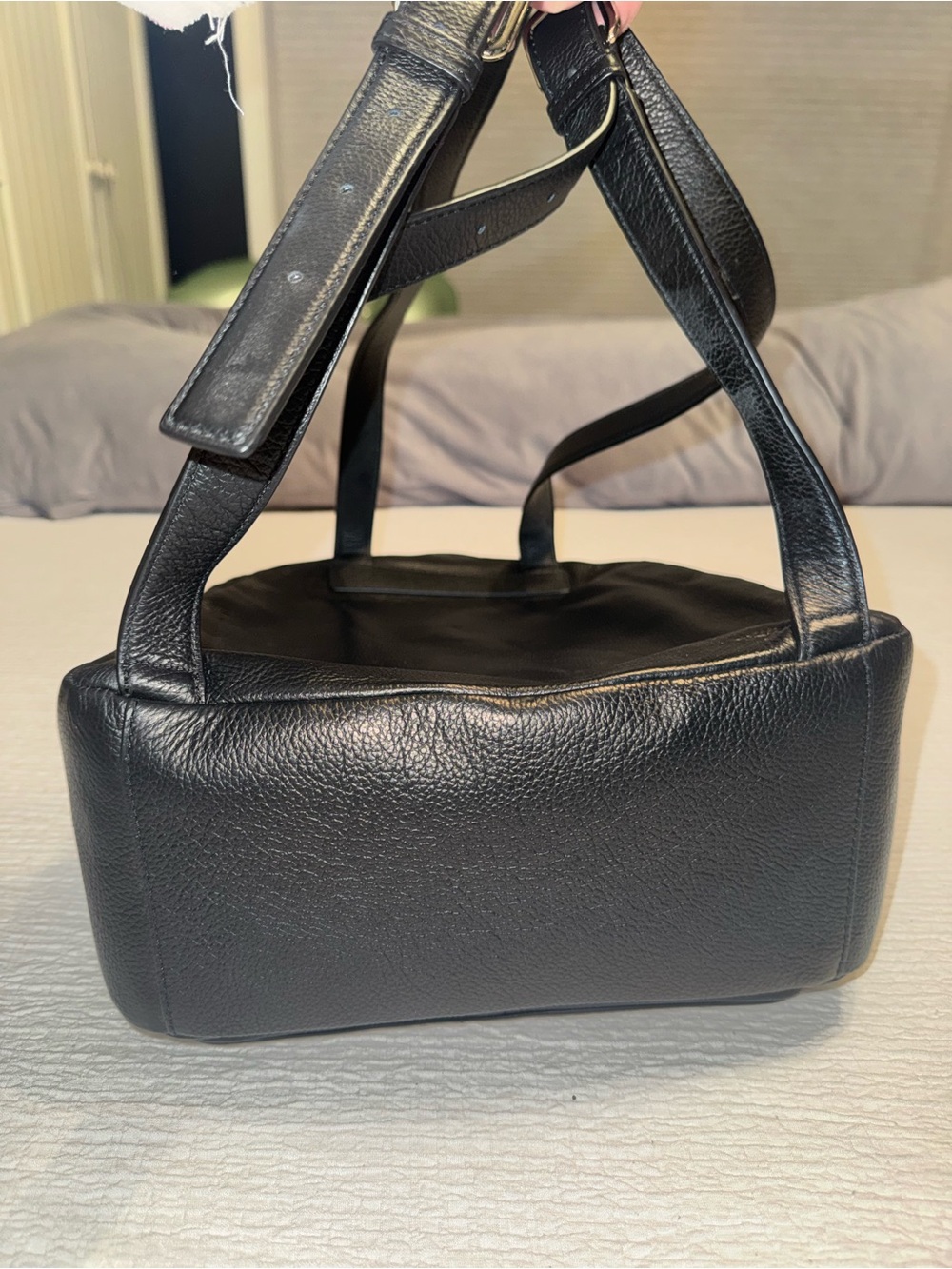 kate spade Black Pebbled Leather Backpack with Gold Hardware - Picture 6 of 8